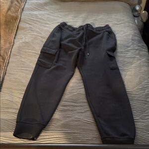 32 Degrees Womens black Cargo Sweat Pants
